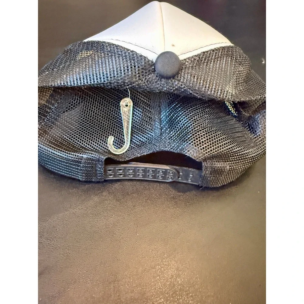 NEW Custom Mama X Brand Black and White Trucker Hat with Sequin Patches